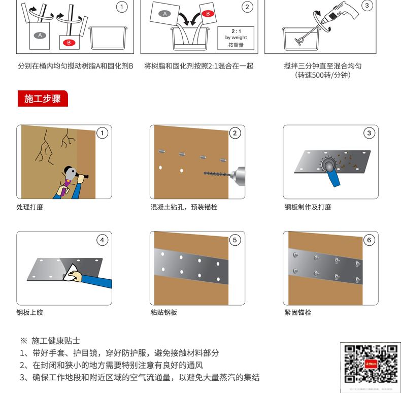 包钢渭城粘钢加固施工过程